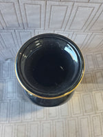The Art of Chokin 24k Gold Paint and Black Ceramic Vase (2 AVAILABLE PRICED INDIVIDUALLY AT $18 EACH)