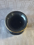 The Art of Chokin 24k Gold Paint and Black Ceramic Vase (2 AVAILABLE PRICED INDIVIDUALLY AT $18 EACH)