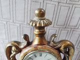Ornate Resin Desk Clock WORKS