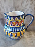 Signed Hand Painted Pottery Pitcher
