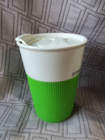 (B) Starbucks Ceramic Travel Mug