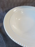 Ceriart S.A. White Ceramic Pedestal Serving Bowl