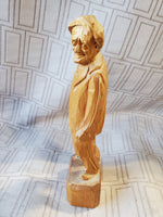 Hand Carved Wooden Man From Canada Figurine by Paul Caron