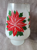 Glass Poinsettia Trifle Dish