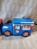 Lot of Tin Train/Truck Holiday Boxes
