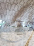 Set of 3 Pyrex Clear Glass Nesting Bowls