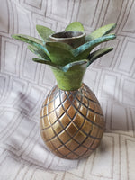 Brass Pineapple Candlestick Holder