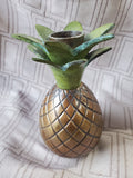 Brass Pineapple Candlestick Holder