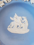 Wedgwood Blue Jasperware "Relief of Pegasus and the Muses" Trinket Dish
