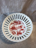 Colonial Williamsburg Reticulated Trinket Bowl (A)