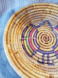 Hand Woven Geometric Pattern Basket