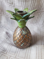 Brass Pineapple Candlestick Holder
