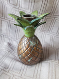 Brass Pineapple Candlestick Holder
