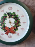 Howard Miller The Sounds of the Season "Carols of Christmas" Wall Clock WORKS