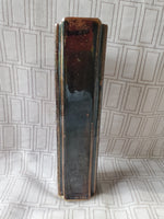Signed Robin Cage Brown Glazed Pottery Vase