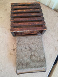 Antique Spap Stone Warmer w/Wooden Box