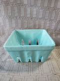 Ceramic Light Blue Berry Basket
