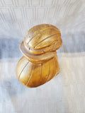 Asian Inspired Hand Carved Wood Woman Bust