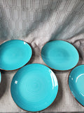 Set of 6 Royal Norfolk Blue Ceramic Salad Plates