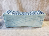 Asian Inspired Blue and White Porcelain Pillow