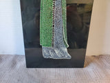 Asian Inspired Lacquer Woman Painting