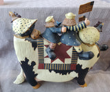 Williraye Studios "Let's Join the Parade!" Americana Cow Figurine AS IS—READ DESCRIPTION CAREFULLY**