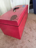 2-Drawer Metal Tool Box w/A Few Tools/Supplies
