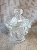 Baccarat Crystal Mustard Jar with Spoon