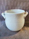 Temp-Tations by Tara "Woodland" White Ceramic Utensil Crock