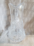 Heavy Clear Glass Pitcher
