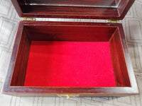 Wooden Deer Jewelry Box with Mirror