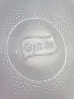 Glasbake "Green Daisy" Milk Glass Divided Dish