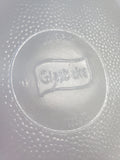 Glasbake "Green Daisy" Milk Glass Divided Dish