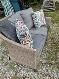 4-Piece All Weather Wicker Patio Set w/Cushions **Read Description