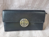 Coach Alexandra Slim Envelope Black Leather Wallet