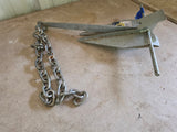 Traditional #4 Galvanized Steel Boat Anchor (For Boats Up to 16')
