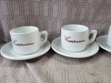 12 Piece "Cappuccino" Mug and Saucer Set