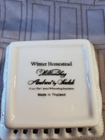 (D) Andrea by Sadek Colonial Williamsburg "Winter Homestead" Trinket Dish