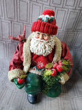 Midwest Importers Santa with Deer Figurine