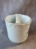 Vintage Floral Porcelain Mustache Cup