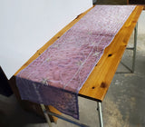 Purple Sheer Beaded Tablerunner