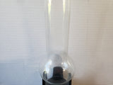 Dansk Jens Quistgaard Cast Iron and Hurricane Glass Candle Holder