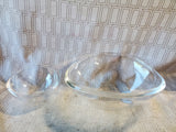 Clear Glass Chip and Dip Bowl