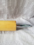Wooden and Metal Handle Rolling Pin