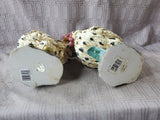 Pair of Young's Inc. Resin Chicken Figurines (B)