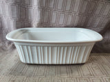 Corning Ware "French White" Loaf Pan