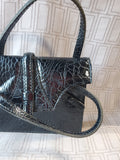 Genuine Leather by Ronay Black Hand Bag