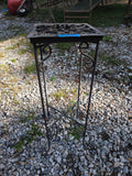 Black Metal Folding Plant Stand