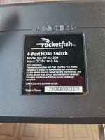 RocketFish 4 Port HDMi Switch with Remote WORKS