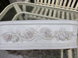 Oblong White Glazed Terracotta Planter (N)
